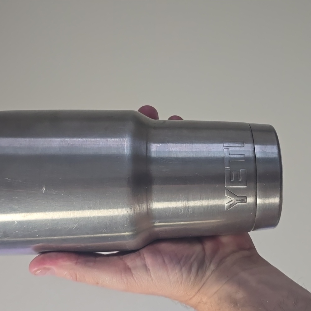 YETI Silver Stainless Steel Tumbler